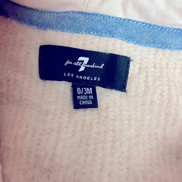 7 for All Mankind Infant Girl Sherpa Coat - Picture 5 of 6